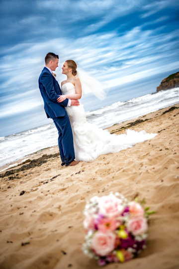 Bride and groom wedding photo in County Durham