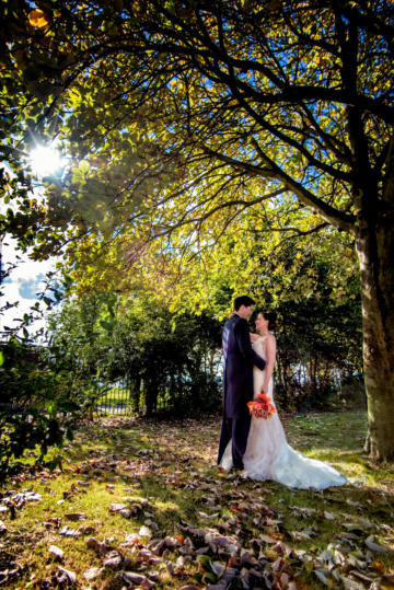 Bride and groom wedding photo in County Durham