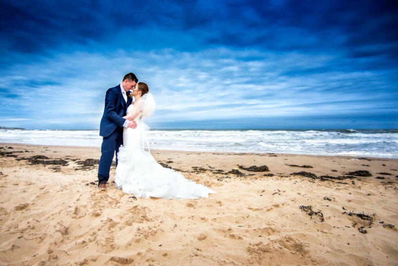 Bride and groom wedding photo in County Durham