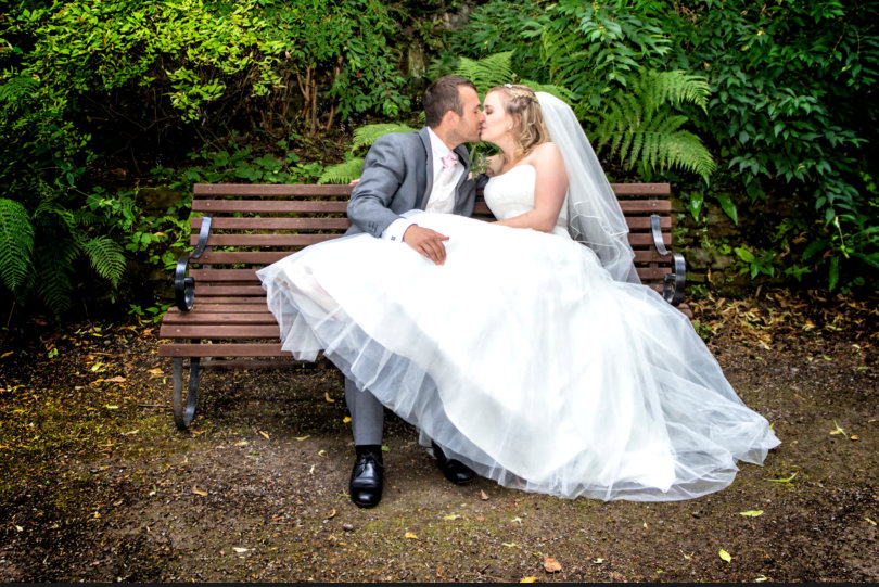 Bride and groom wedding photo in County Durham