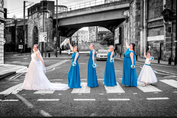 Bride and groom wedding photo in County Durham