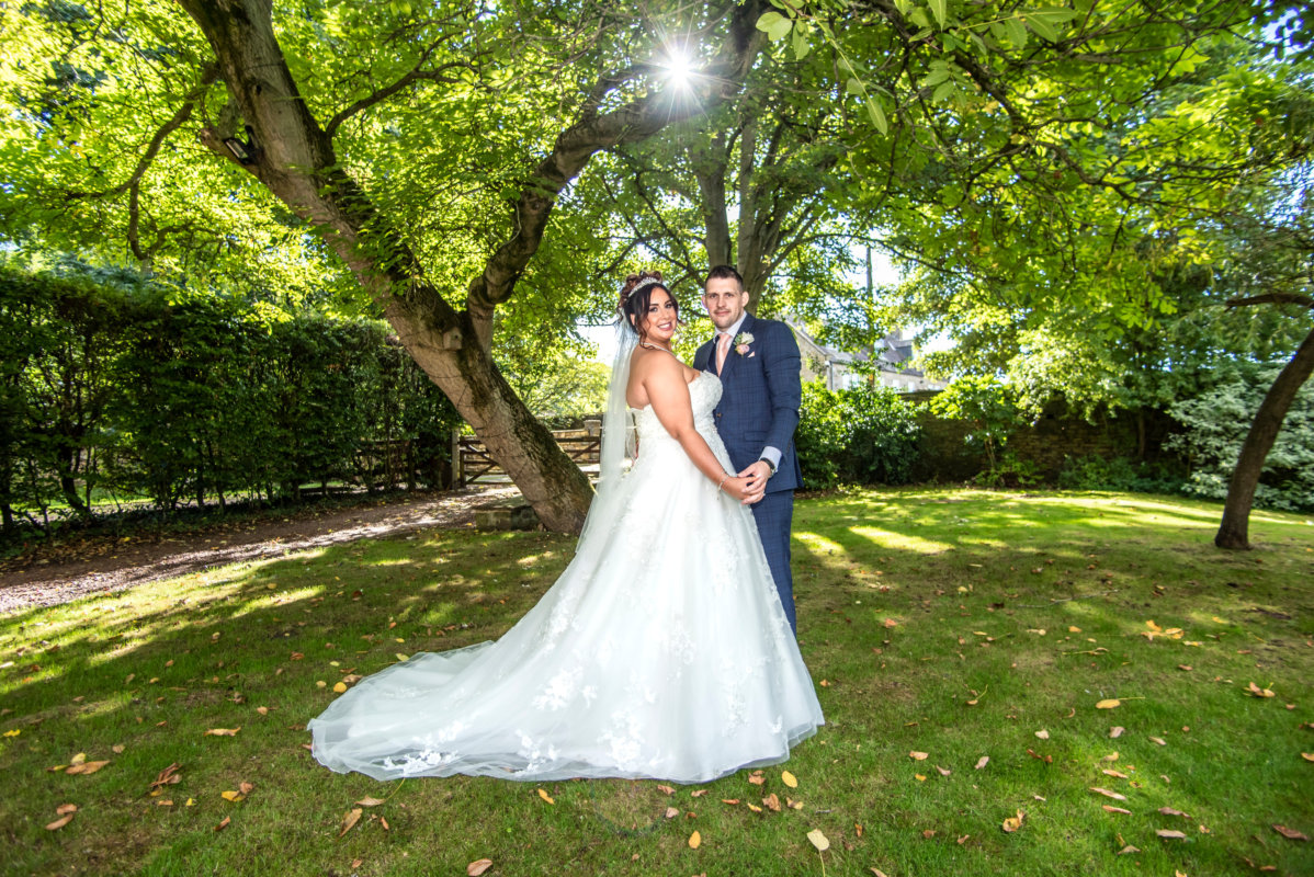 Bride and groom wedding photo in County Durham