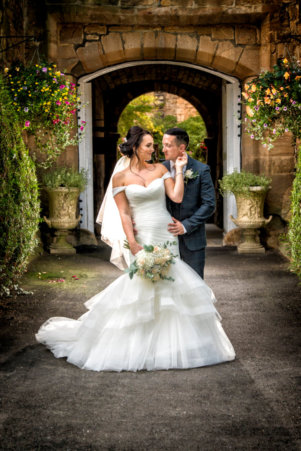 Bride and groom wedding photo in County Durham